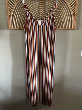 Vertical Stripe Slip Dress - MPC